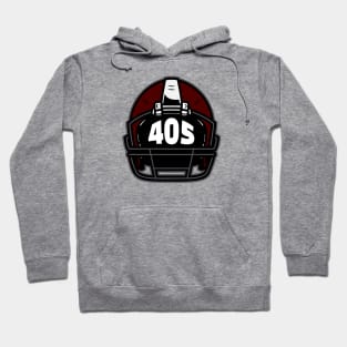 Retro Football Helmet 405 Area Code Norman Oklahoma Football Hoodie